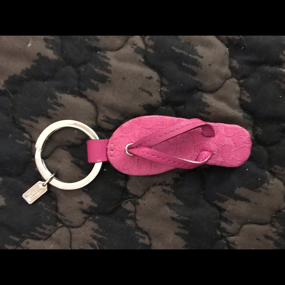 Coach sandal keychain